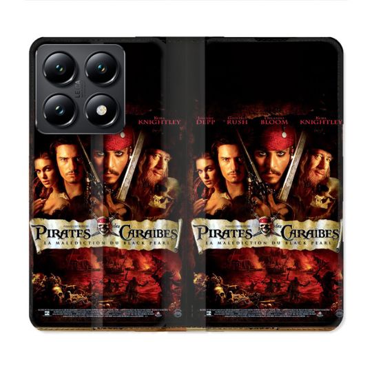Housse Cuir Portefeuille Pour Xiaomi 14T Pirate Des Caraibes