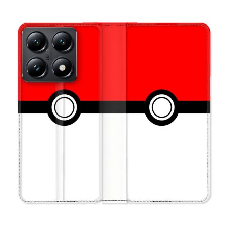 Housse Cuir Portefeuille Pour Xiaomi 14T Pokemon Pokeball