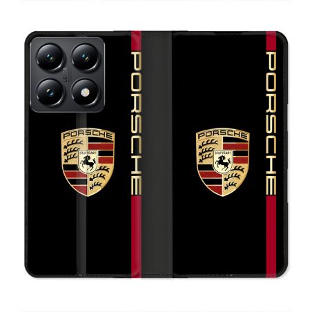 Housse Cuir Portefeuille Pour Xiaomi 14T Porsche Line