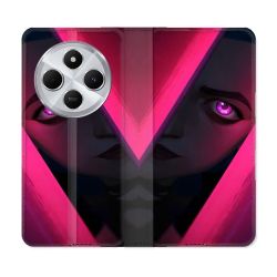 Housse Cuir Portefeuille Pour Xiaomi Redmi 14C 4G Arcane Jynx Rose