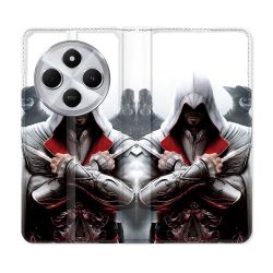 Housse Cuir Portefeuille Pour Xiaomi Redmi 14C 4G Assassin Creed Mask