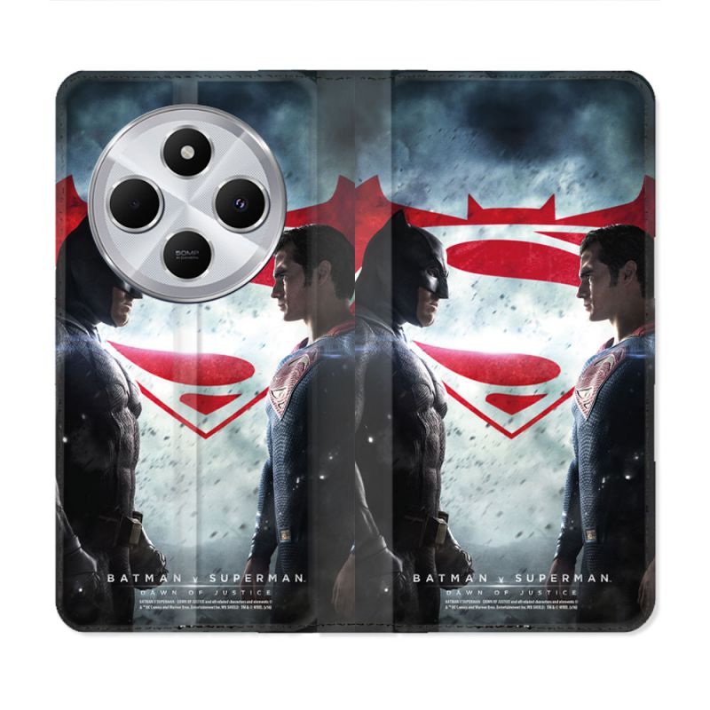 Housse Cuir Portefeuille Pour Xiaomi Redmi 14C 4G Batman VS Superman