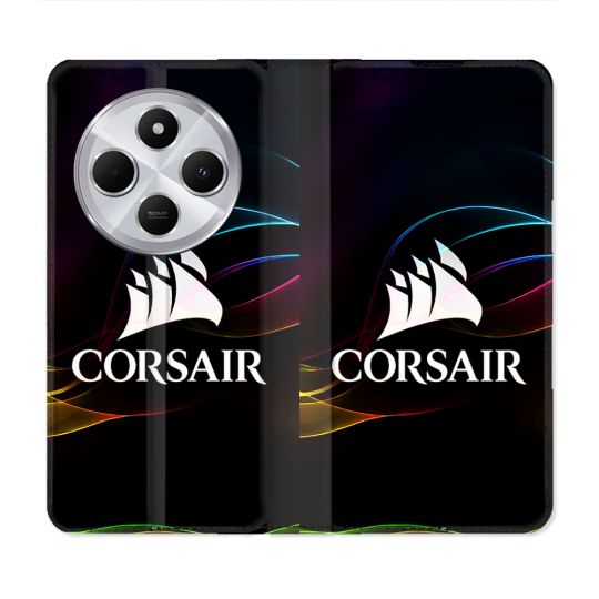 Housse Cuir Portefeuille Pour Xiaomi Redmi 14C 4G Corsair