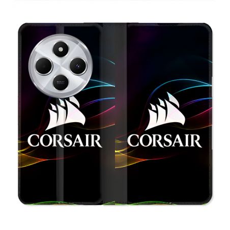 Housse Cuir Portefeuille Pour Xiaomi Redmi 14C 4G Corsair