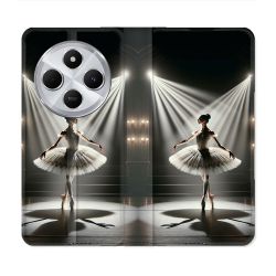 Housse Cuir Portefeuille Pour Xiaomi Redmi 14C 4G Danseuse Lumière