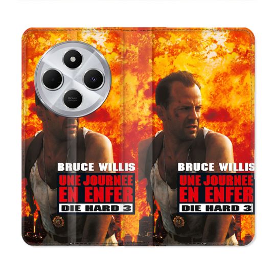 Housse Cuir Portefeuille Pour Xiaomi Redmi 14C 4G Die Hard Affiche