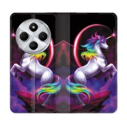 Housse Cuir Portefeuille Pour Xiaomi Redmi 14C 4G Fantastique Licorne Arc en ciel