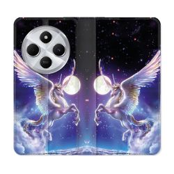 Housse Cuir Portefeuille Pour Xiaomi Redmi 14C 4G Fantastique Licorne Céleste