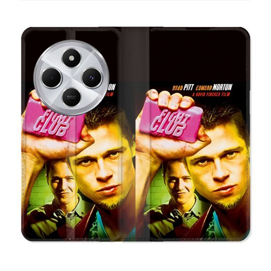 Housse Cuir Portefeuille Pour Xiaomi Redmi 14C 4G Fight Club Affiche