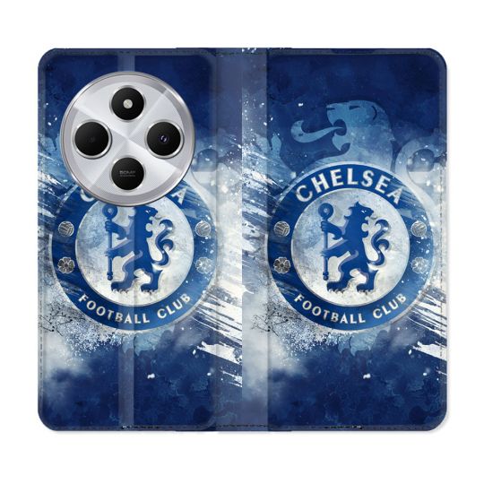 Housse Cuir Portefeuille Pour Xiaomi Redmi 14C 4G Foot Chelsea