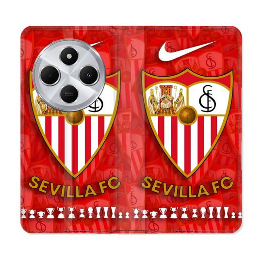Housse Cuir Portefeuille Pour Xiaomi Redmi 14C 4G Foot FC Sevilla