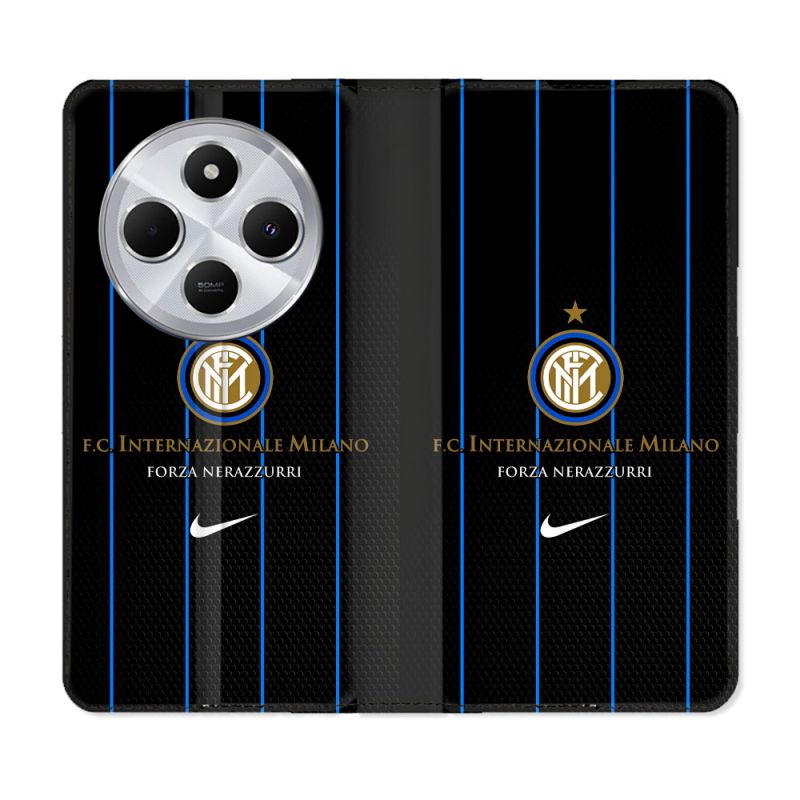 Housse Cuir Portefeuille Pour Xiaomi Redmi 14C 4G Foot Inter Milan