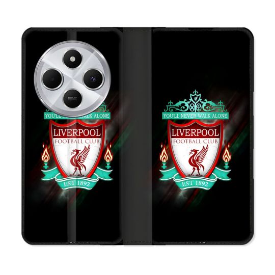 Housse Cuir Portefeuille Pour Xiaomi Redmi 14C 4G Foot Liverpool