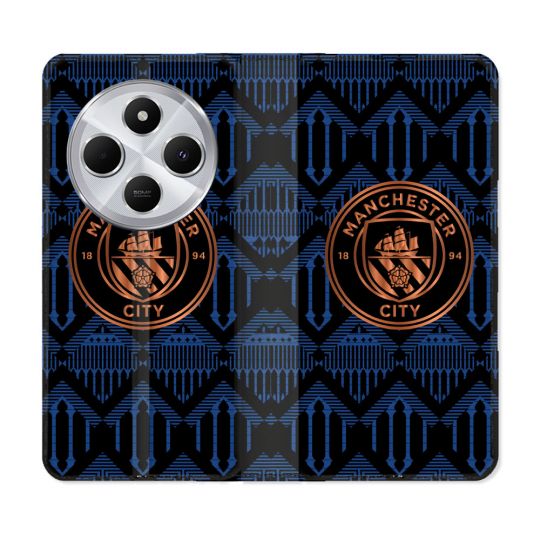 Housse Cuir Portefeuille Pour Xiaomi Redmi 14C 4G Foot Manchester City