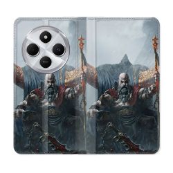 Housse Cuir Portefeuille Pour Xiaomi Redmi 14C 4G God Of War