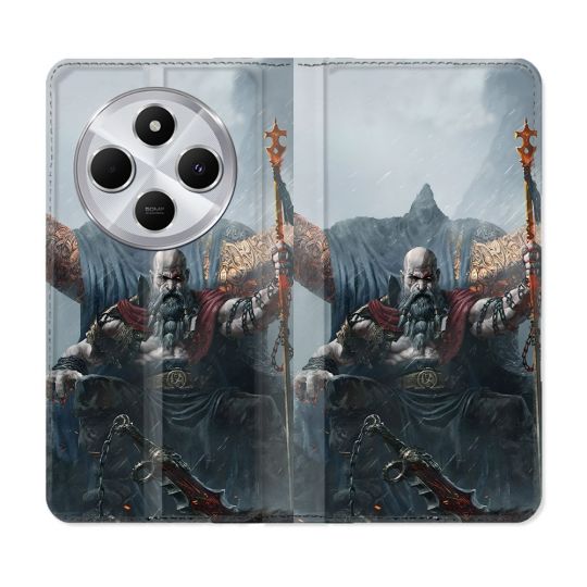 Housse Cuir Portefeuille Pour Xiaomi Redmi 14C 4G God Of War