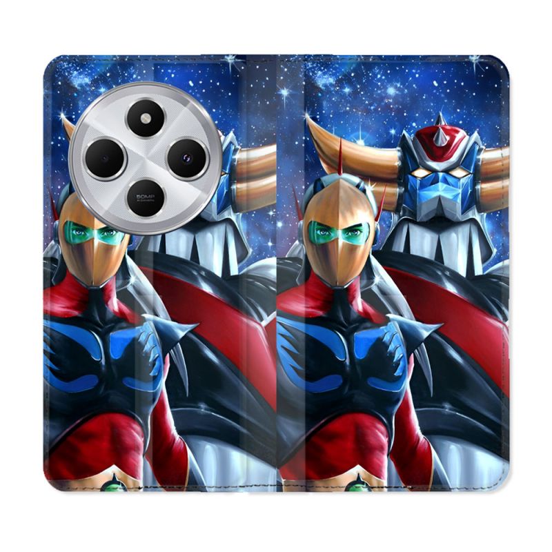 Housse Cuir Portefeuille Pour Xiaomi Redmi 14C 4G Goldorak