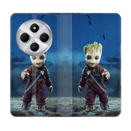 Housse Cuir Portefeuille Pour Xiaomi Redmi 14C 4G Groot Bleu