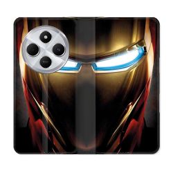 Housse Cuir Portefeuille Pour Xiaomi Redmi 14C 4G Iron Man Casque