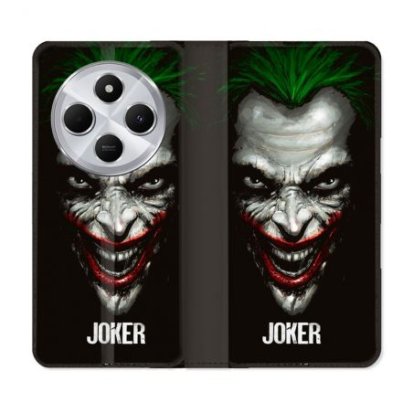 Housse Cuir Portefeuille Pour Xiaomi Redmi 14C 4G Joker Noir
