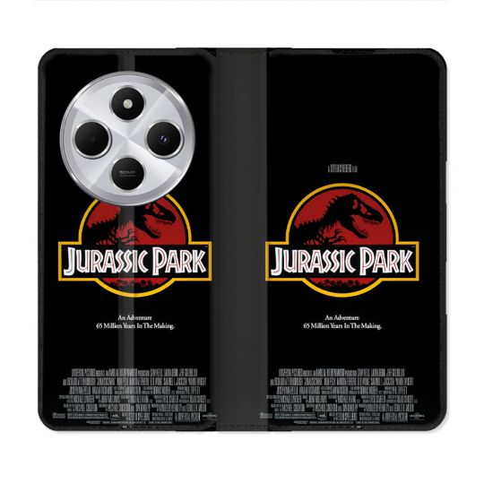 Housse Cuir Portefeuille Pour Xiaomi Redmi 14C 4G Jurassik Park Affiche