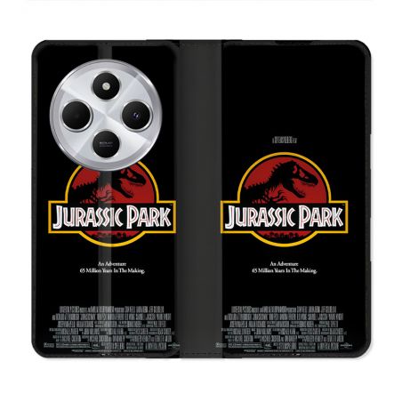 Housse Cuir Portefeuille Pour Xiaomi Redmi 14C 4G Jurassik Park Affiche
