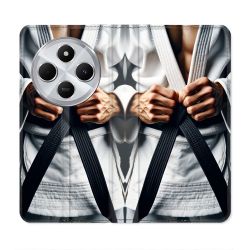 Housse Cuir Portefeuille Pour Xiaomi Redmi 14C 4G Kimono Ceinture