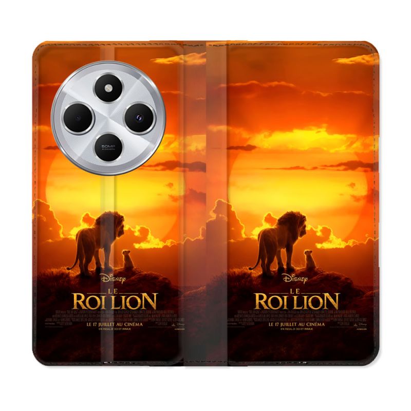 Housse Cuir Portefeuille Pour Xiaomi Redmi 14C 4G Le Roi Lion Affiche