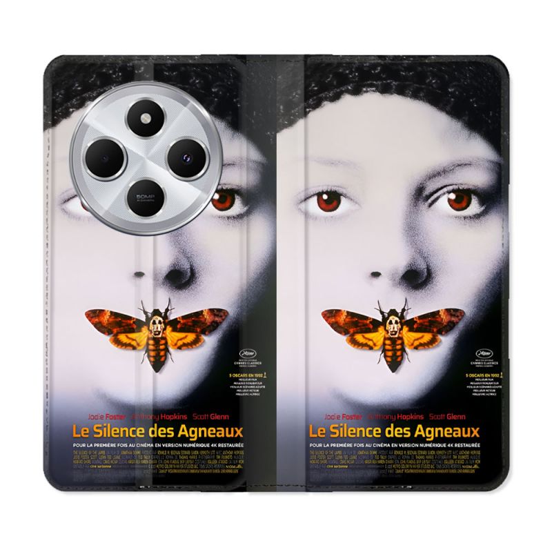 Housse Cuir Portefeuille Pour Xiaomi Redmi 14C 4G Le Silence Des Agneaux Affiche