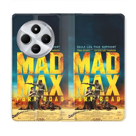 Housse Cuir Portefeuille Pour Xiaomi Redmi 14C 4G Mad Max Affiche