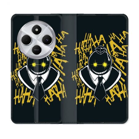 Housse Cuir Portefeuille Pour Xiaomi Redmi 14C 4G Manga Assassination Classroom Kuro Noir
