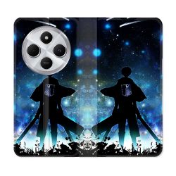 Housse Cuir Portefeuille Pour Xiaomi Redmi 14C 4G Manga Attaque Titans Levi