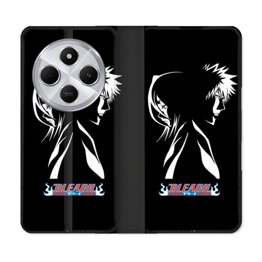 Housse Cuir Portefeuille Pour Xiaomi Redmi 14C 4G Manga Bleach Duo