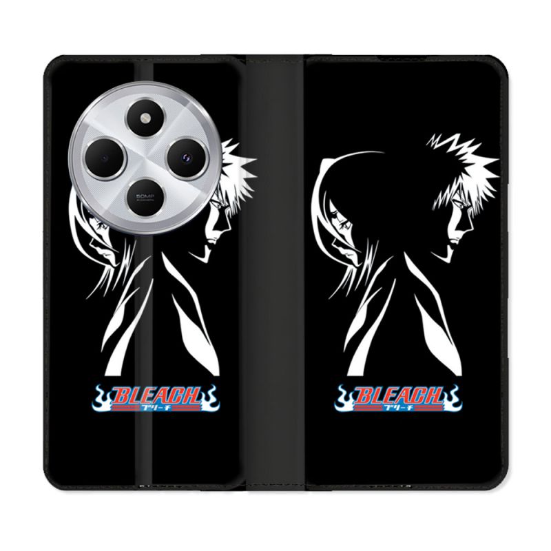 Housse Cuir Portefeuille Pour Xiaomi Redmi 14C 4G Manga Bleach Duo