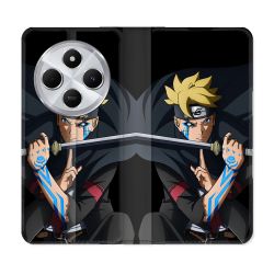 Housse Cuir Portefeuille Pour Xiaomi Redmi 14C 4G Manga Boruto Tatouage