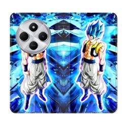 Housse Cuir Portefeuille Pour Xiaomi Redmi 14C 4G Manga Dragon Ball Gogeta Lumiere