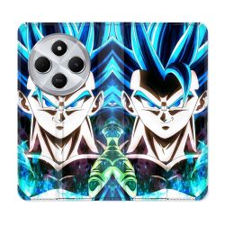 Housse Cuir Portefeuille Pour Xiaomi Redmi 14C 4G Manga Dragon Ball Gogeta Visage