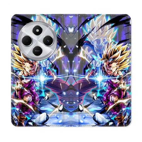 Housse Cuir Portefeuille Pour Xiaomi Redmi 14C 4G Manga Dragon Ball Sangohan Duo