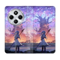 Housse Cuir Portefeuille Pour Xiaomi Redmi 14C 4G Manga Frieren