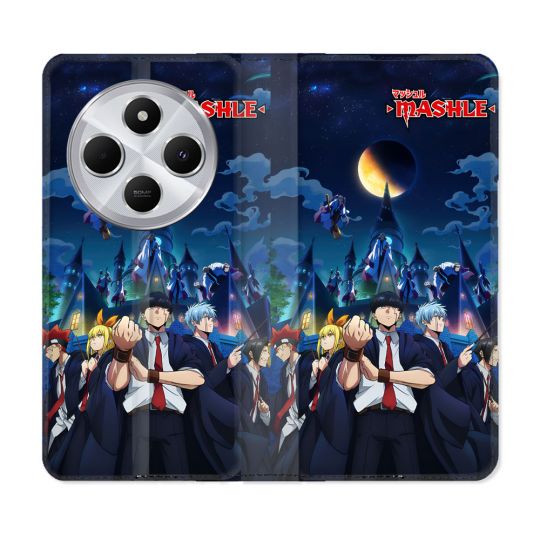 Housse Cuir Portefeuille Pour Xiaomi Redmi 14C 4G Manga Mashle