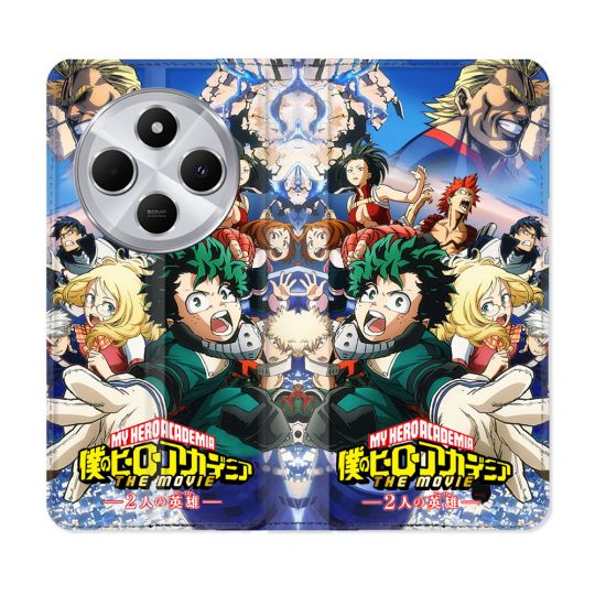 Housse Cuir Portefeuille Pour Xiaomi Redmi 14C 4G Manga My Hero Academia Affiche