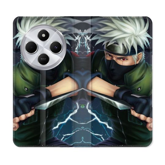 Housse Cuir Portefeuille Pour Xiaomi Redmi 14C 4G Manga Naruto Kakashi