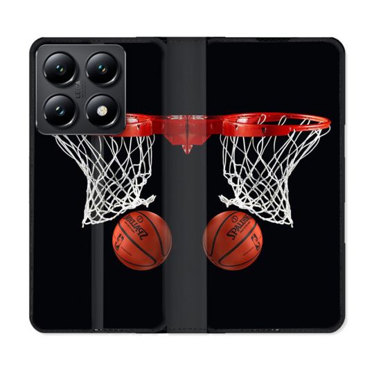 Housse Cuir Portefeuille Pour Xiaomi 14T Sport Basket Panier