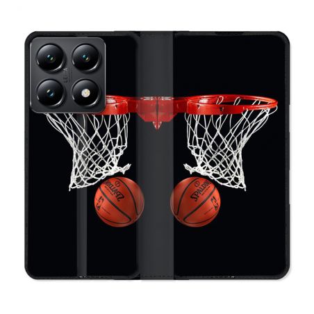 Housse Cuir Portefeuille Pour Xiaomi 14T Sport Basket Panier
