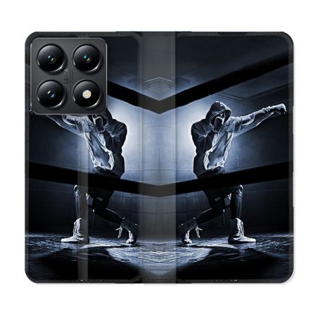 Housse Cuir Portefeuille Pour Xiaomi 14T Sport Boxe Poing