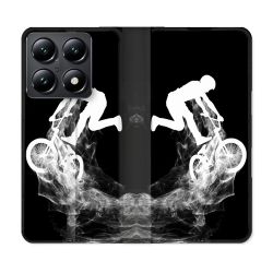 Housse Cuir Portefeuille Pour Xiaomi 14T Sport VTT Noir