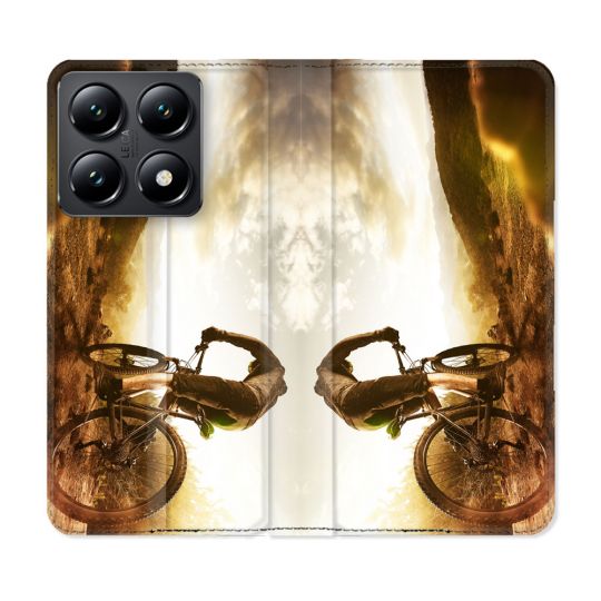 Housse Cuir Portefeuille Pour Xiaomi 14T Sport VTT Soleil