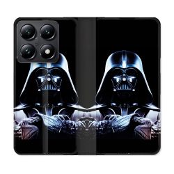Housse Cuir Portefeuille Pour Xiaomi 14T Star Wars - Dark Vador Noir