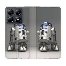 Housse Cuir Portefeuille Pour Xiaomi 14T Star Wars - R2D2