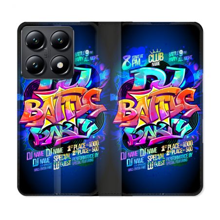 Housse Cuir Portefeuille Pour Xiaomi 14T Street Art Rap